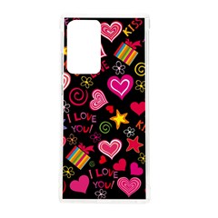 Multicolored Love Hearts Kiss Romantic Pattern Samsung Galaxy Note 20 Ultra Tpu Uv Case by uniart180623