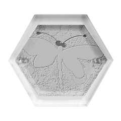 Bug Nature Flower Dragonfly Hexagon Wood Jewelry Box by Ravend