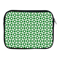 Mazipoodles Green White Donuts Polka Dot  Apple Ipad 2/3/4 Zipper Cases by Mazipoodles