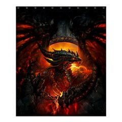 Dragon Art Fire Digital Fantasy Shower Curtain 60  X 72  (medium)  by Celenk