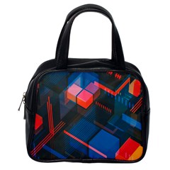 Minimalist Abstract Shaping Abstract Digital Art Minimalism Classic Handbag (one Side) by uniart180623