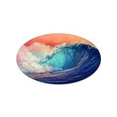 Artistic Wave Sea Sticker Oval (100 Pack) by uniart180623