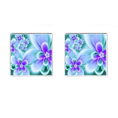 Abstract Flowers Flower Abstract Cufflinks (square) by uniart180623