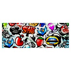 Graffiti Art Cartoon Comic Banner And Sign 8  X 3  by uniart180623