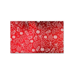 Christmas Pattern Red Sticker Rectangular (10 Pack) by uniart180623