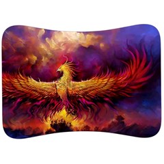 Phoenix Bird Velour Seat Head Rest Cushion by uniart180623