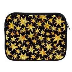 Shiny Glitter Stars Apple Ipad 2/3/4 Zipper Cases by uniart180623