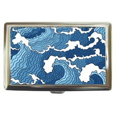 Waves Aesthetics Illustration Japanese Cigarette Money Case by uniart180623