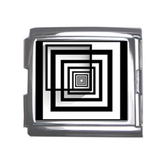 Squares Concept Design Raining Mega Link Italian Charm (18mm) by uniart180623