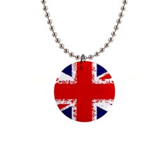 Union Jack London Flag Uk 1  Button Necklace by Celenk