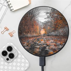 Breathe In Nature Background Wireless Fast Charger(black) by artworkshop