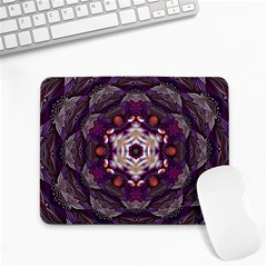 Rosette Kaleidoscope Mosaic Abstract Background Art Small Mousepad by Simbadda