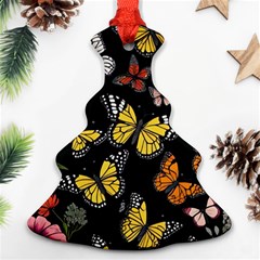 Flowers Butterfly Blooms Flowering Spring Ornament (christmas Tree)  by Simbadda