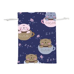 Cute Kittens Sleep Sweetly Mugs Lightweight Drawstring Pouch (l) by Simbadda