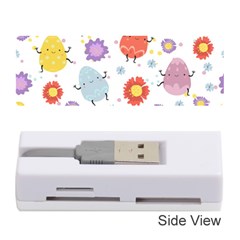 Easter Seamless Pattern With Cute Eggs Flowers Memory Card Reader (stick) by Simbadda