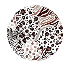 Mix Animal Skin Prints Seamless Pattern Vector Mini Round Pill Box (pack Of 3) by Simbadda