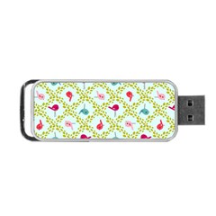 Birds Pattern Background Portable Usb Flash (one Side) by Simbadda