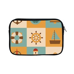 Nautical Elements Collection Apple Ipad Mini Zipper Cases by Simbadda