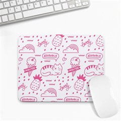 Cute-girly-seamless-pattern Small Mousepad by Simbadda