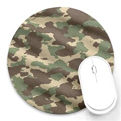 Camouflage Design Round Mousepad by Excel