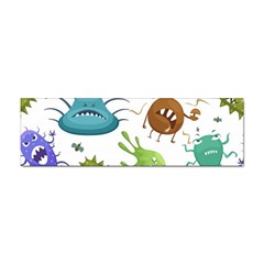 Dangerous-streptococcus-lactobacillus-staphylococcus-others-microbes-cartoon-style-vector-seamless-p Sticker (bumper) by Simbadda