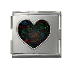 Mathematical-colorful-formulas-drawn-by-hand-black-chalkboard Mega Link Heart Italian Charm (18mm) by Simbadda