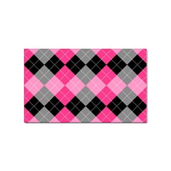 Seamless-argyle-pattern Sticker (rectangular) by Simbadda