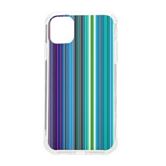 Color Stripes Iphone 11 Tpu Uv Print Case by Proyonanggan