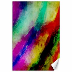 Colorful Abstract Paint Splats Background Canvas 12  X 18  by Proyonanggan