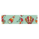 Seahorse Seashell Starfish Shell Banner and Sign 4  x 1  Front