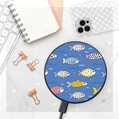 Sea Fish Blue Submarine Animal Wireless Fast Charger(black) by Proyonanggan