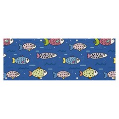 Sea Fish Blue Submarine Animal Banner And Sign 8  X 3  by Proyonanggan