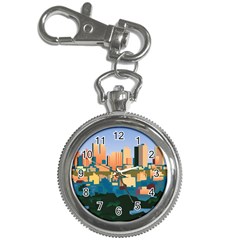 City Buildings Urban Dawn Key Chain Watches by Bangk1t