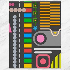 Pattern Geometric Abstract Colorful Arrows Lines Circles Triangles Canvas 18  X 24  by Bangk1t
