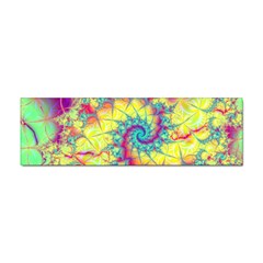 Fractal Spiral Abstract Background Vortex Yellow Sticker (bumper) by Bangk1t