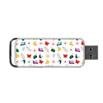 Snail Butterfly Pattern Seamless Portable USB Flash (One Side) Front