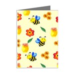 Seamless Background Honey Bee Mini Greeting Cards (Pkg of 8) Right