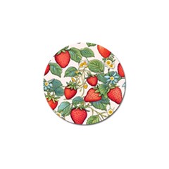 Strawberry Fruit Golf Ball Marker by Amaryn4rt