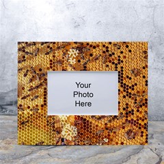 Bees Nature Animals Honeycomb White Tabletop Photo Frame 4 x6  by pakminggu