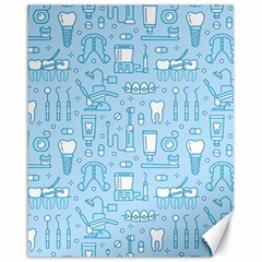 Dentist Blue Seamless Pattern Canvas 16  X 20  by Grandong