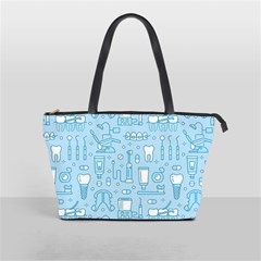 Dentist Blue Seamless Pattern Classic Shoulder Handbag by Grandong