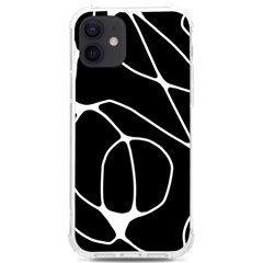 Mazipoodles Neuro Art - Black White Iphone 12/12 Pro Tpu Uv Print Case by Mazipoodles