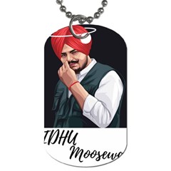 Moosewala Dog Tag (one Side) by Mayank