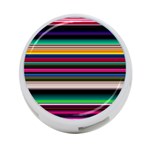 Horizontal Lines Colorful 4-Port USB Hub (Two Sides) Back