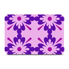 Pink And Purple Flowers Pattern Plate Mats by shoopshirt