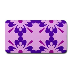 Pink And Purple Flowers Pattern Medium Bar Mat by shoopshirt