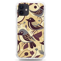 Vintage Birds Pattern Iphone 12 Mini Tpu Uv Print Case	 by Valentinaart