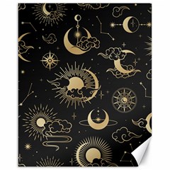 Asian Seamless Pattern With Clouds Moon Sun Stars Vector Collection Oriental Chinese Japanese Korean Canvas 16  X 20  by pakminggu