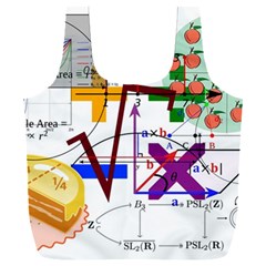 Mathematics Formula Physics School Full Print Recycle Bag (xxxl) by Bedest