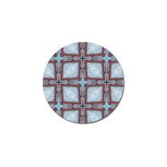 Pattern-cross-geometric-shape Golf Ball Marker by Bedest